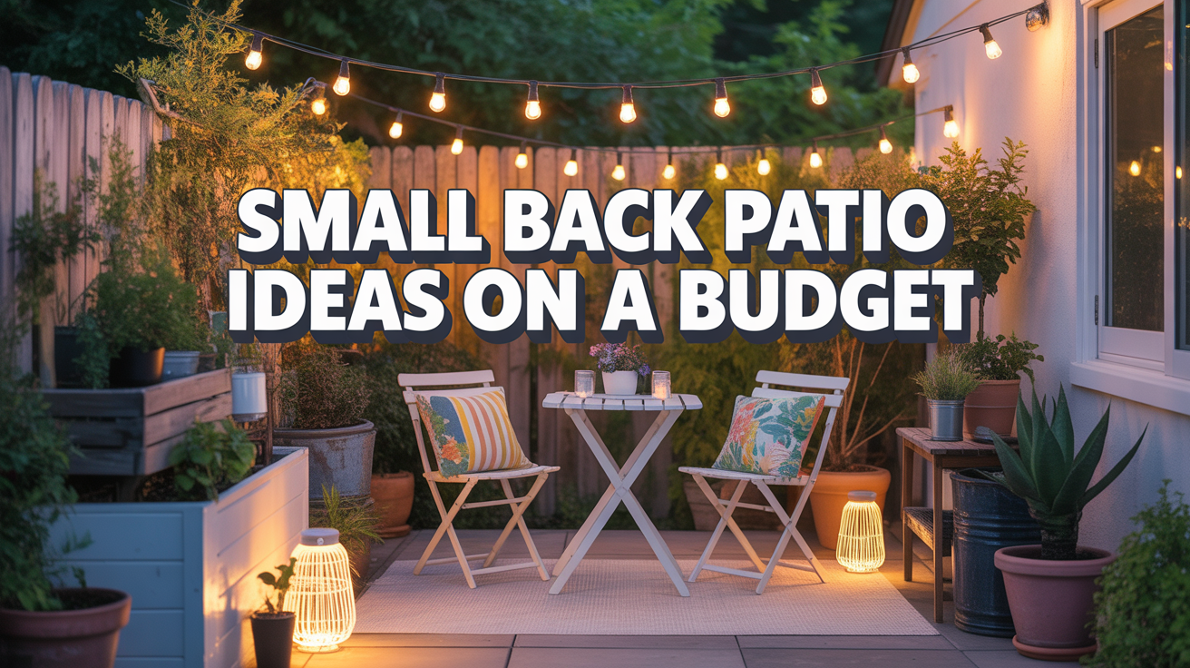 Small Back Patio Ideas on a Budget That Still Feel Cozy