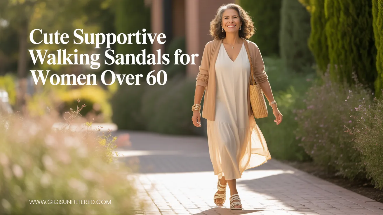 Cute Supportive Walking Sandals for Women Over 60