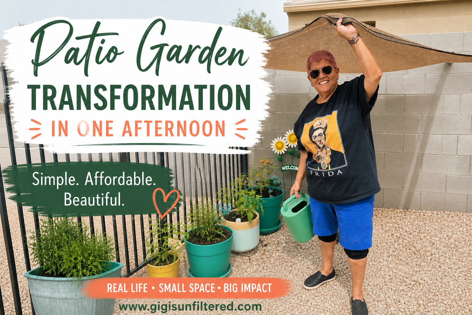 Patio Garden Transformation in One Afternoon