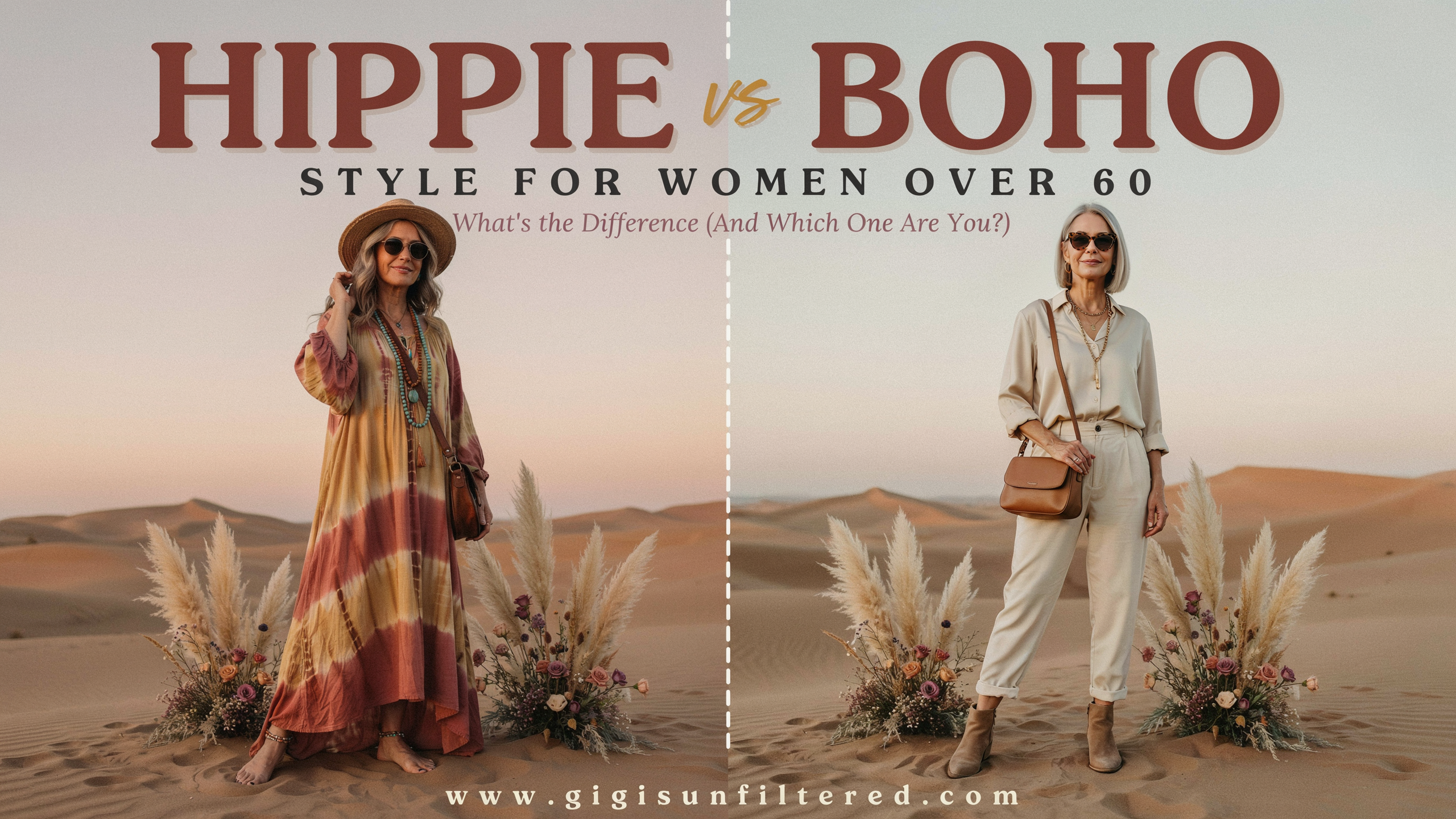 Hippie vs Boho Style for Women Over 60: What’s the Difference (And Which One Are You?)