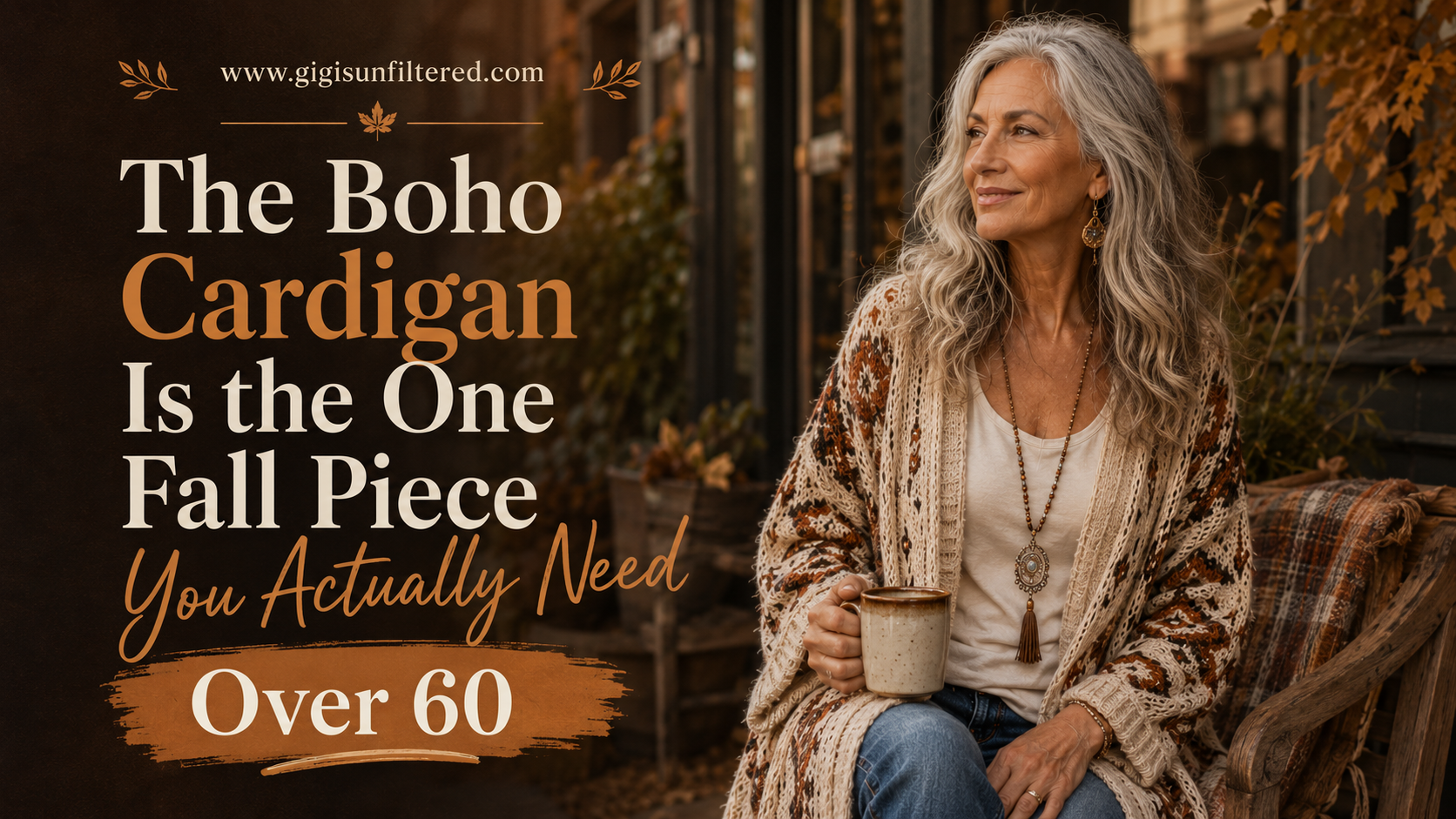 The Boho Cardigan Is the One Fall Piece You Actually Need Over 60