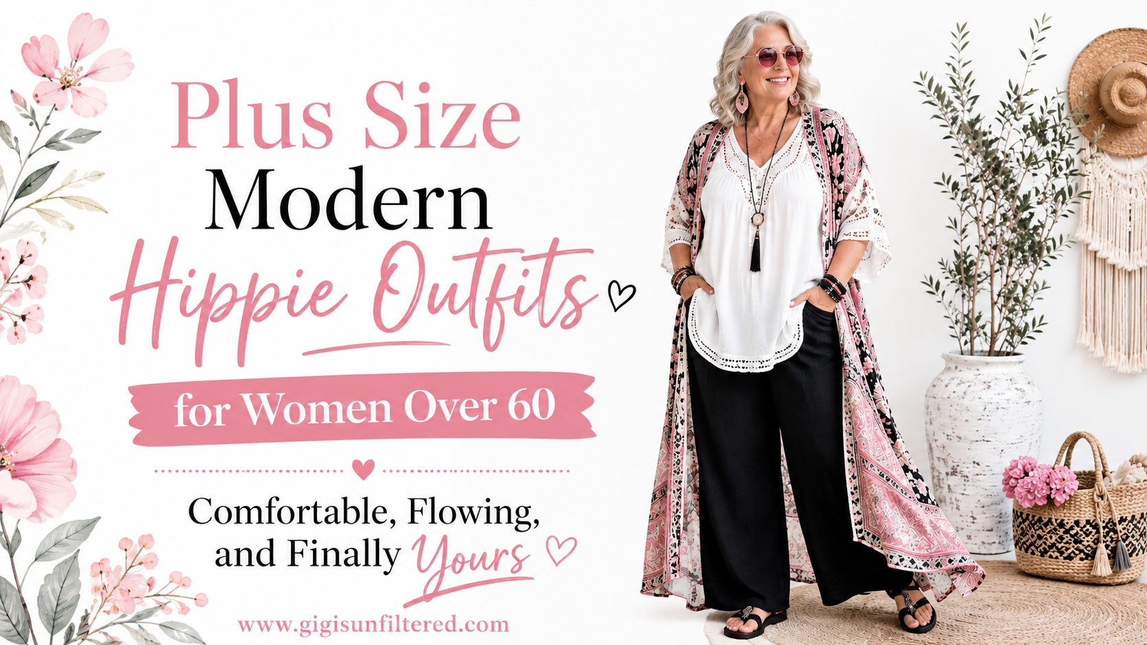 Plus Size Modern Hippie Outfits for Women Over 60 (Comfortable, Flowing, and Finally Yours)