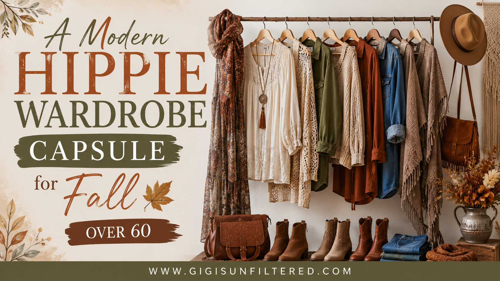 A Modern Hippie Wardrobe Capsule for Fall (Over 60)