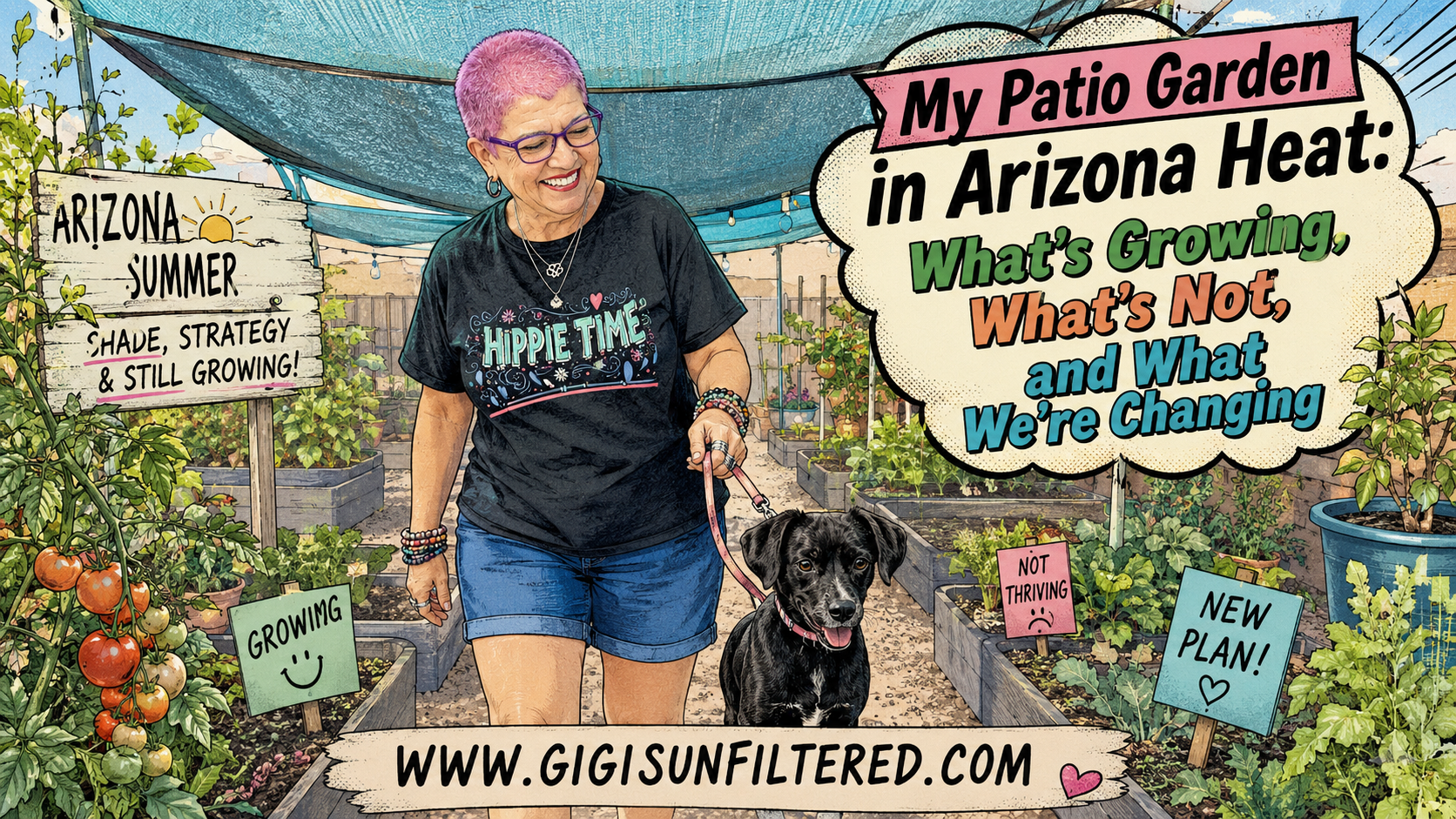 My Patio Garden in Arizona Heat: What’s Growing, What’s Not, and What We’re Changing