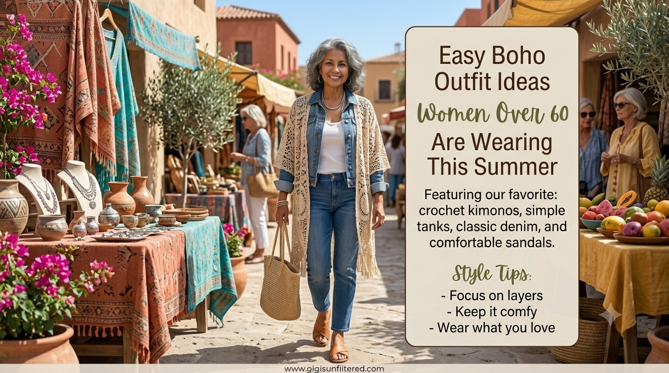 Boho Summer Outfits for Women Over 60 That Feel Easy and Effortless Right Now