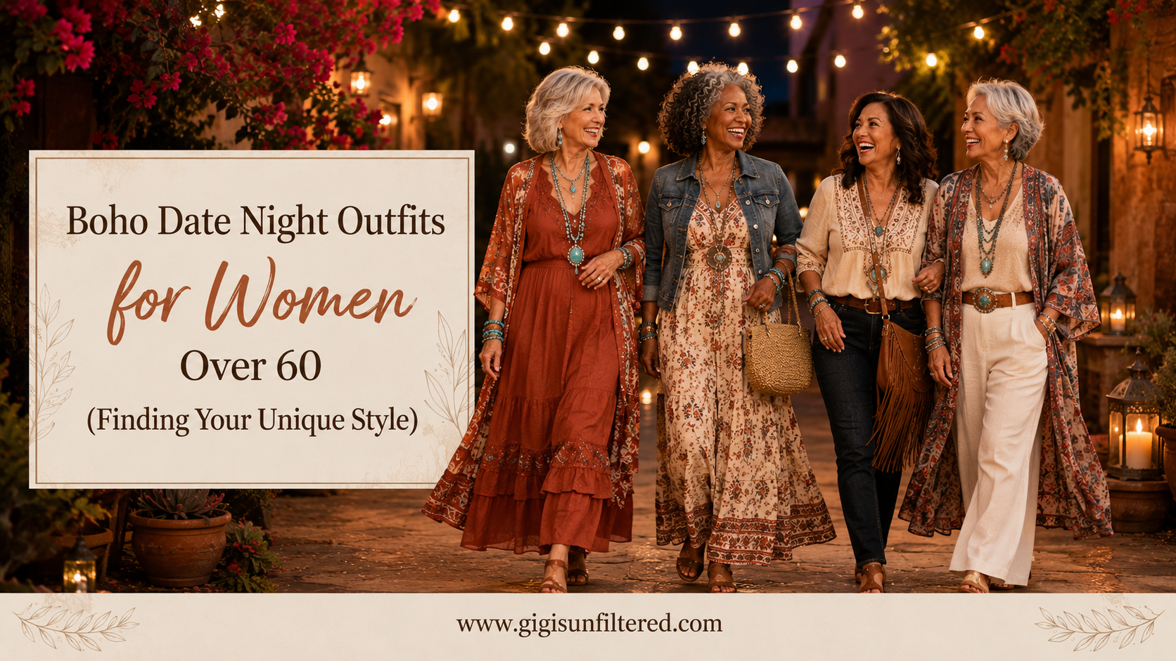 Boho Date Night Outfits for Women Over 60