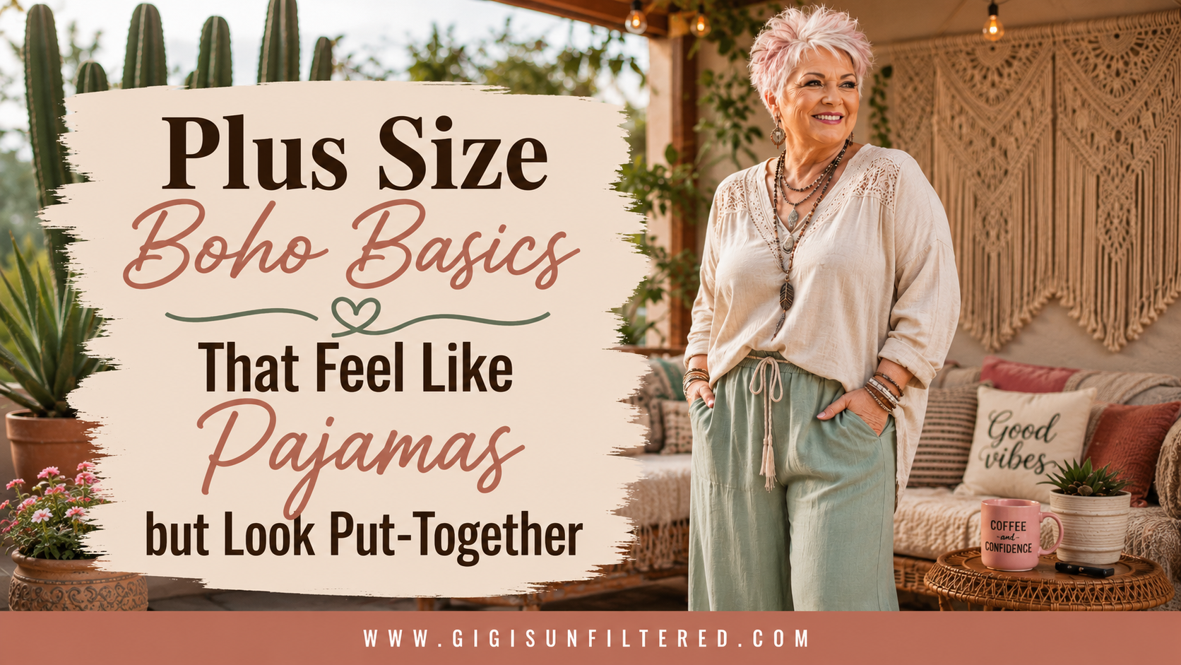 Plus Size Boho Basics That Feel Like Pajamas but Look Put-Together