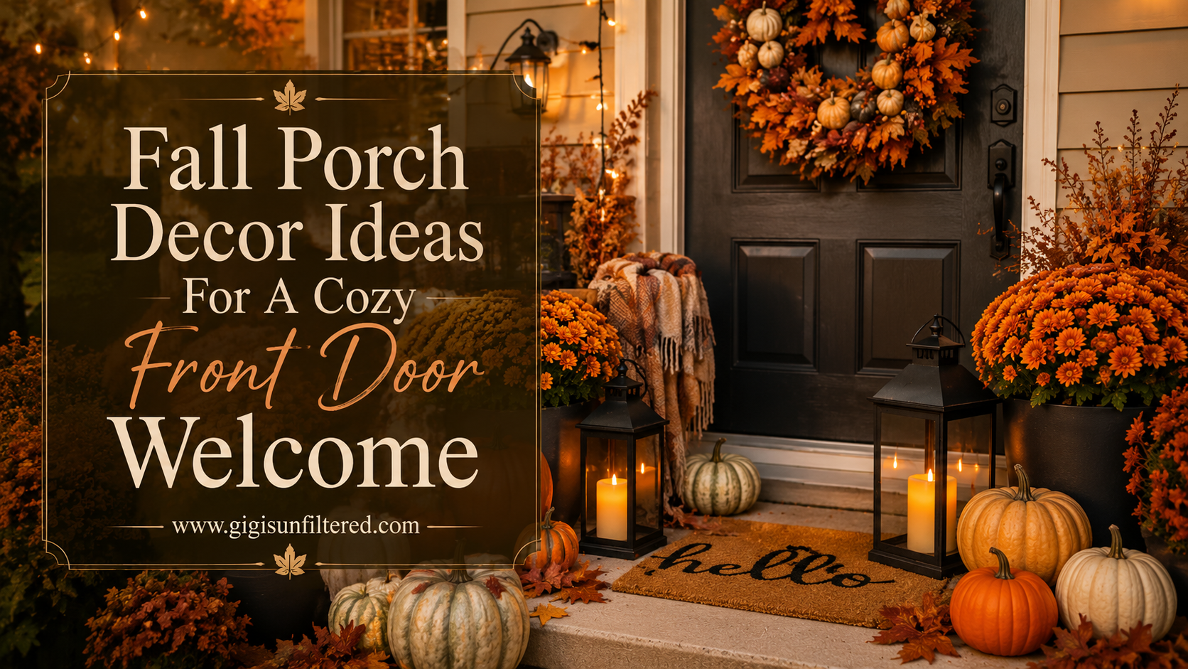 Fall Porch Decor Ideas For A Cozy Front Door Welcome