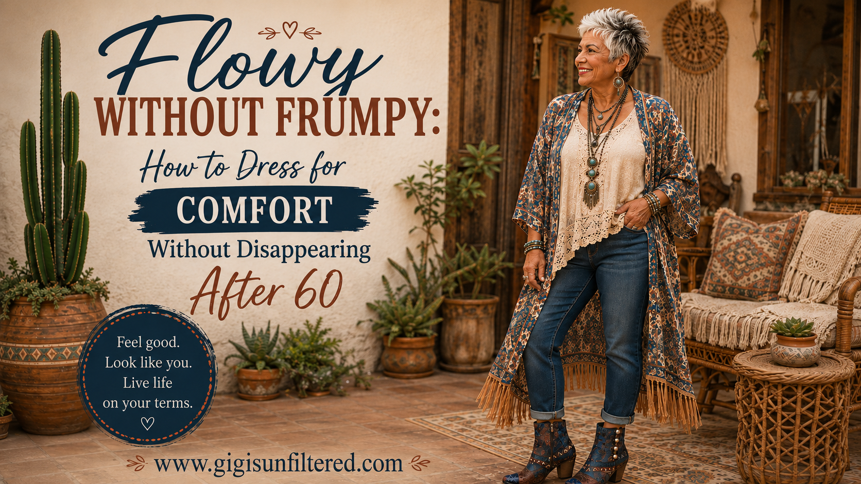 Flowy Without Frumpy: How to Dress for Comfort Without Disappearing After 60