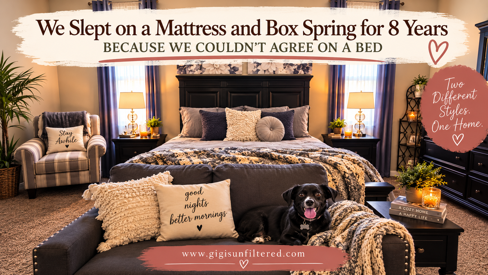 We Slept on a Mattress and Box Spring for 8 Years Because We Couldn’t Agree on a Bed