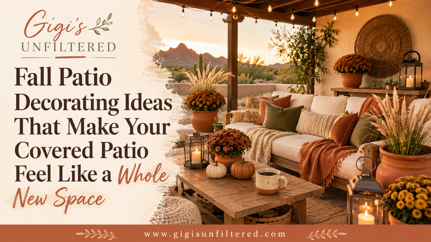 Fall Patio Decorating Ideas That Make Your Covered Patio Feel Like a Whole New Space