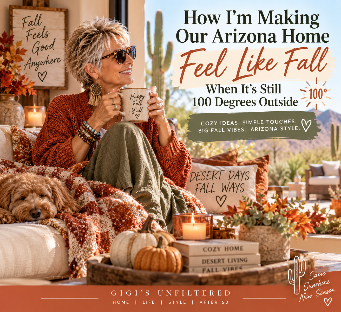 How I’m Making Our Arizona Home Feel Like Fall When It’s Still 100 Degrees Outside