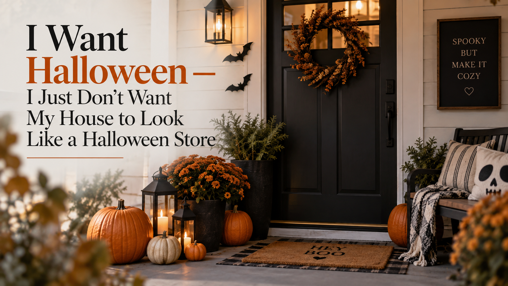 I Want Halloween — I Just Don’t Want My House to Look Like a Halloween Store